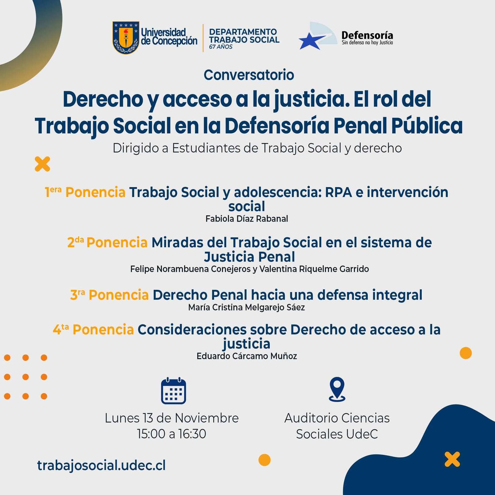 Ciclo Charlas Formativas